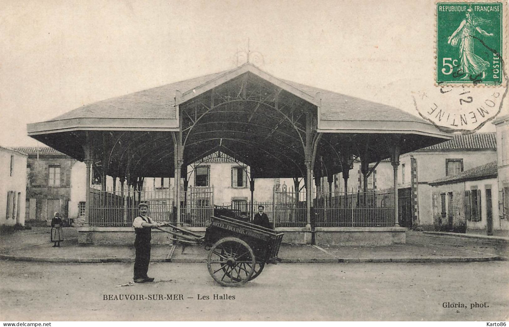 Beauvoir Sur Mer * Les Halles * Villageois Charette Hôtel FOUCHER - Beauvoir Sur Mer