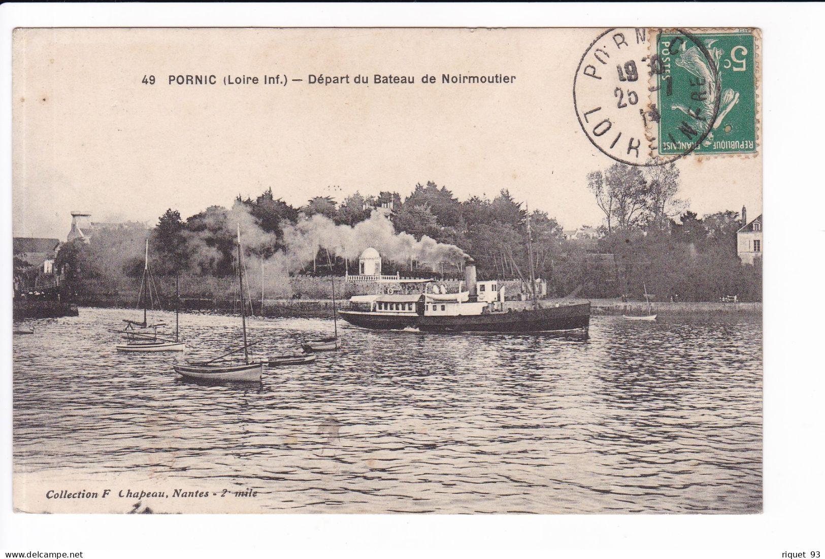 49 - PORNIC - Départ Du Bateau De Noirmoutier - Pornic