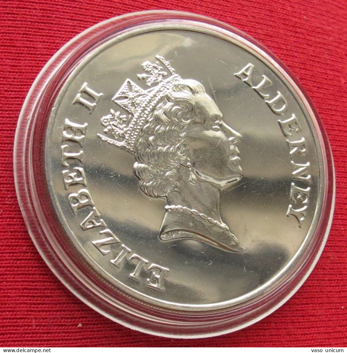 Alderney 2 Pound 1995 Ship - Islas Del Canal