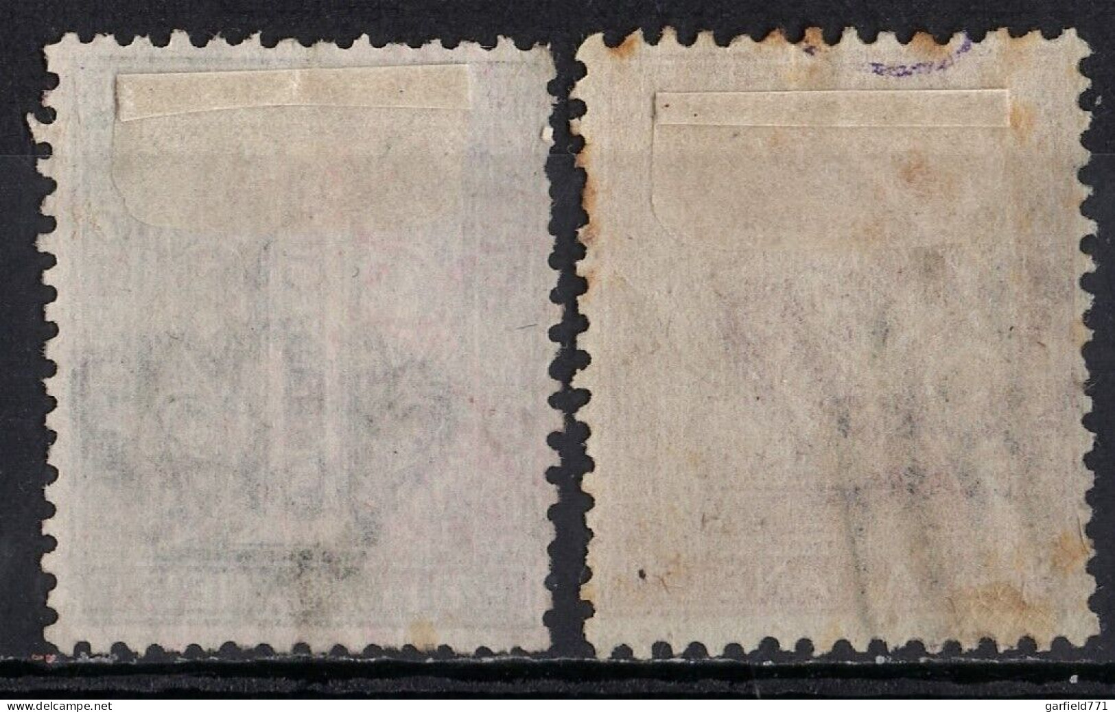 LOT ITALIE ITALIA 1c Gris-vert Et 2c Rouge Brique N° 14L / 24 25 13 Revenue Value Oblitéré - 1863 - Fiscales