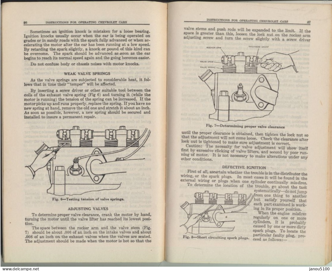 VIEUX PAPIERS PLANCHES & PLANS TECHNIQUES INSTRUCTIONS OF CHEVROLET MOTOR CARS   1928. - Other Plans