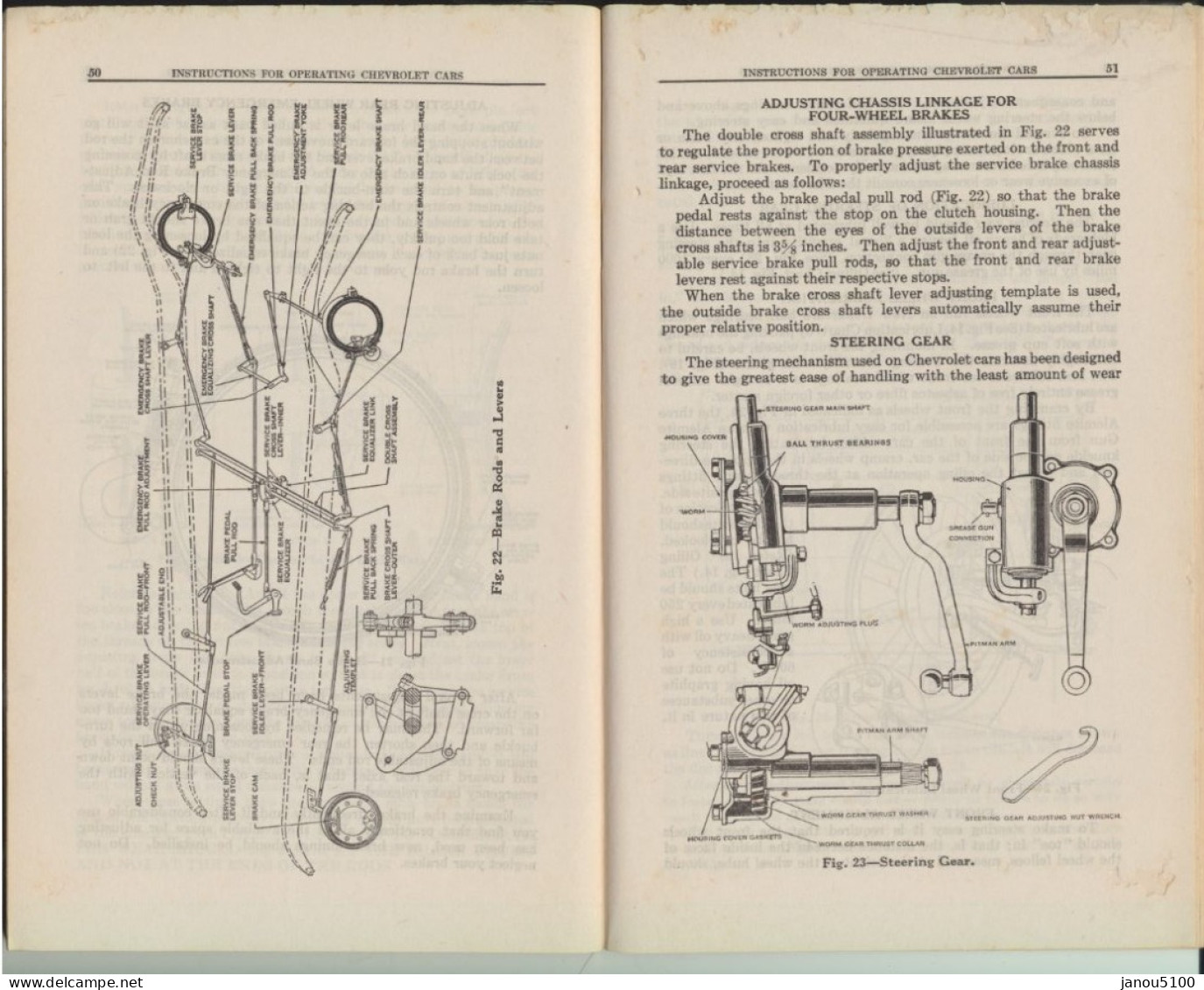 VIEUX PAPIERS PLANCHES & PLANS TECHNIQUES INSTRUCTIONS OF CHEVROLET MOTOR CARS   1928. - Autres Plans