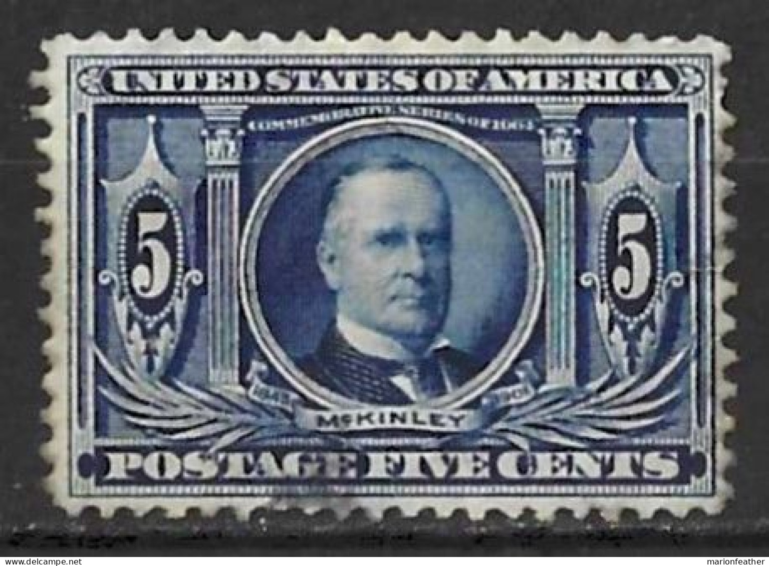 USA..." 1904.."......5c.....SG333.....POOR GUM....( CAT.VAL.£75...)...... MH.. - Nuevos