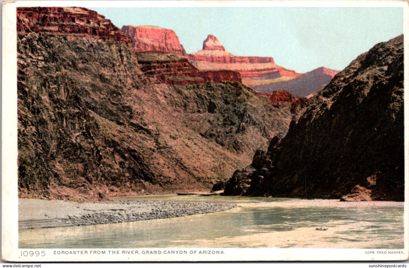 Arizona Grand Canyon National Park Zoroaster From The River Fred Harvey Detroit Publishing - Grand Canyon