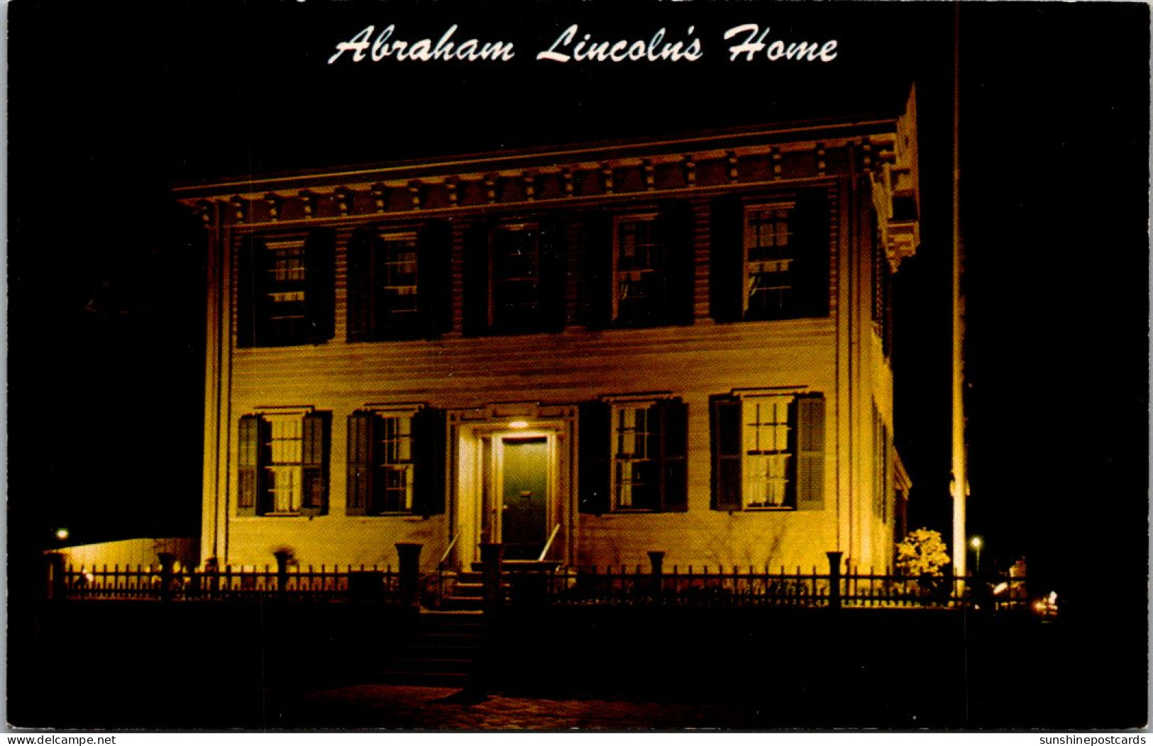 Illinois Springfield Abraham Lincoln's Home Night Scene - Springfield – Illinois