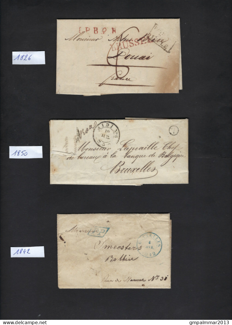 6 Voorlopers Periode Tussen 1809 En 1864 Met O.a. 1 X Stempel MIDI  ; Details En Staat Zie 4 Scans ! LOT 357 - Sonstige & Ohne Zuordnung