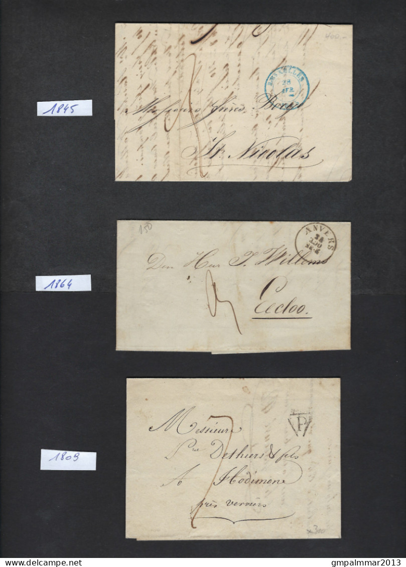 6 Voorlopers Periode Tussen 1809 En 1864 Met O.a. 1 X Stempel MIDI  ; Details En Staat Zie 4 Scans ! LOT 357 - Sonstige & Ohne Zuordnung