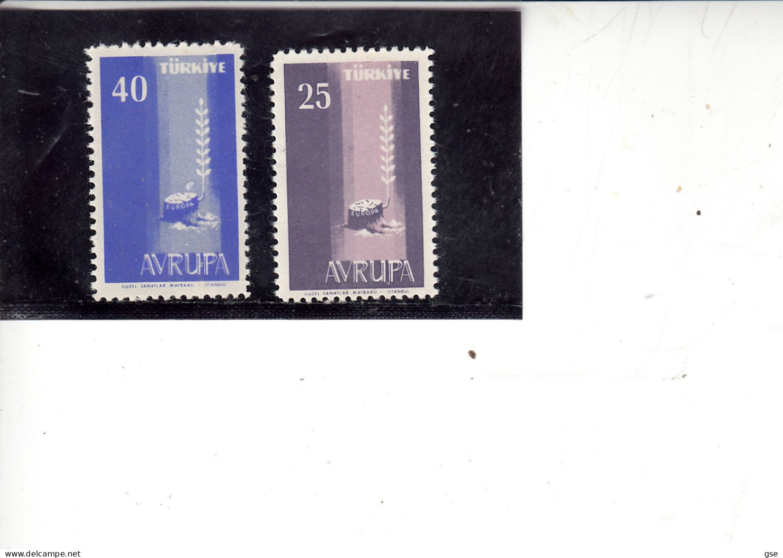 TURCHIA 1958 -  Unificato  1412/3** - Europa-CEPT - 1958