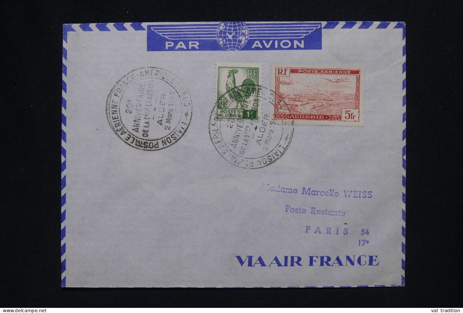 ALGERIE Française - Lettre Par Avion - A Voir - A 530 - Airmail