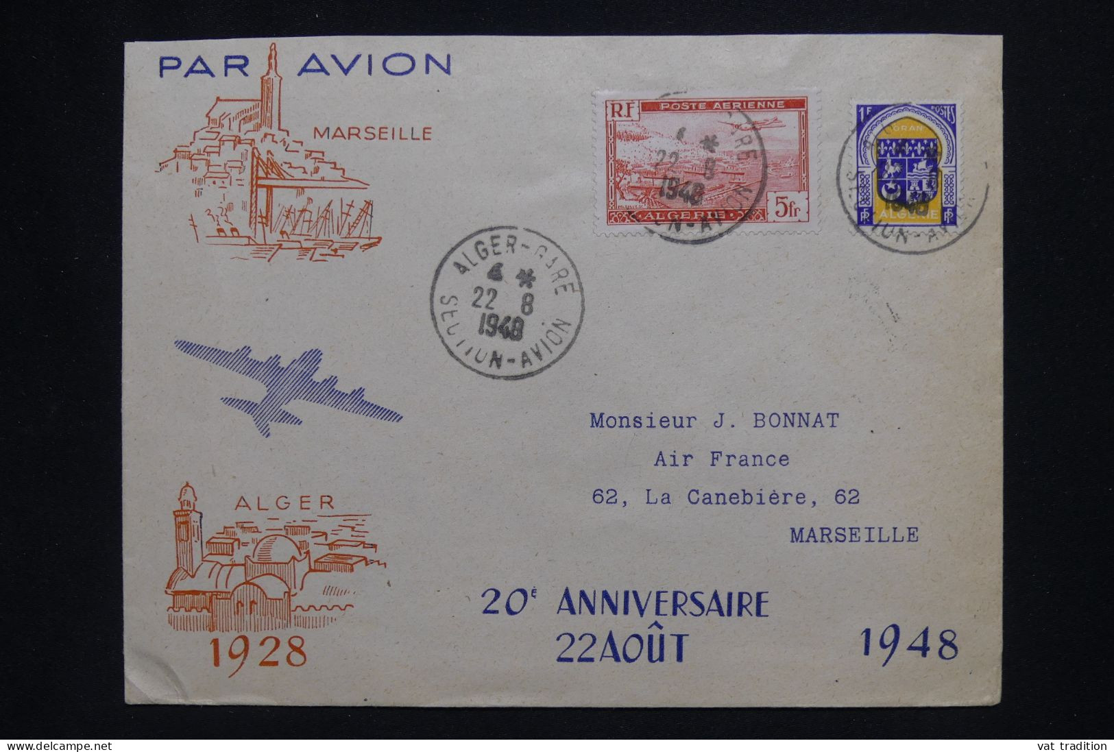 ALGERIE Française - Lettre Par Avion - A Voir - A 532 - Airmail