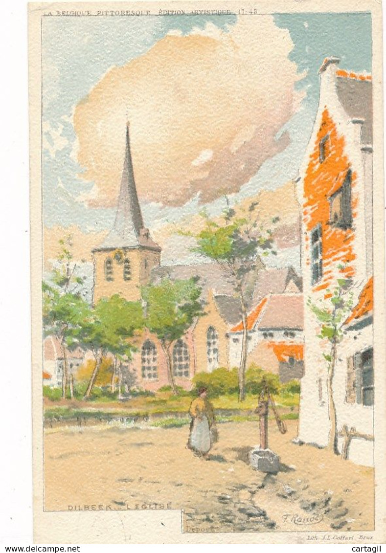 CPA ( Illustration Précurseur F. Ranck) -11479-Belgique -Dilbeek -L'Eglise-Envoi Gratuit - Dilbeek