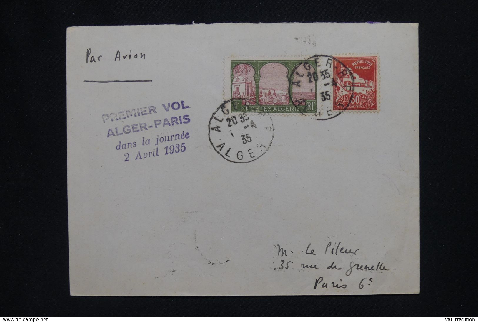 ALGERIE Française - Lettre Par Avion - A Voir - A 543 - Airmail