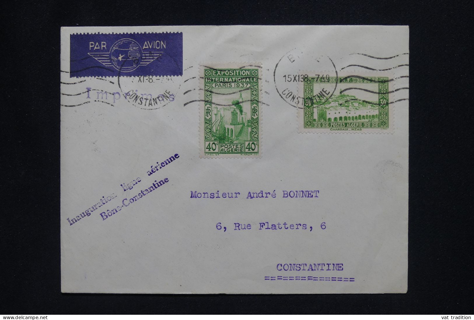 ALGERIE Française - Lettre Par Avion - A Voir - A 550 - Airmail