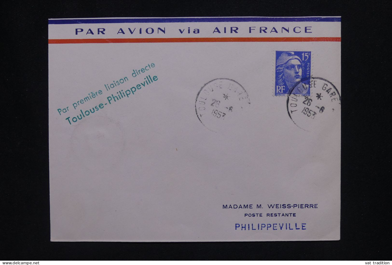 ALGERIE Française - Lettre Par Avion - A Voir - A 555 - Airmail