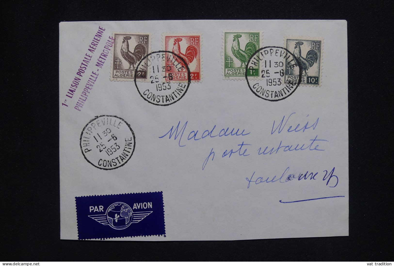 ALGERIE Française - Lettre Par Avion - A Voir - A 556 - Airmail