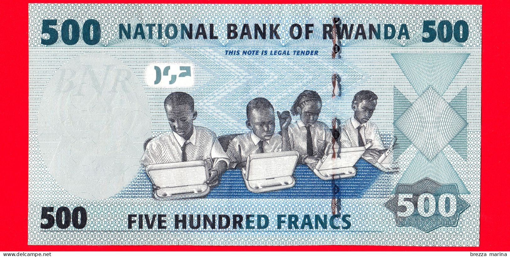 RWANDA - Usato - Banconota - 2013 -  Mucche E Tori - Studenti - Computer -  500 Francs - Rwanda