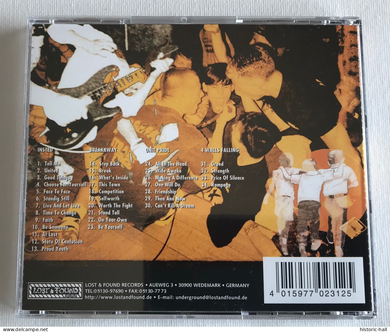 A TIME WE’LL REMEMBER - 2 - CD - 1998 - INSTED / UNIT PRIDE - BREAKAWAY - FOUR WALLS FALLING - Punk