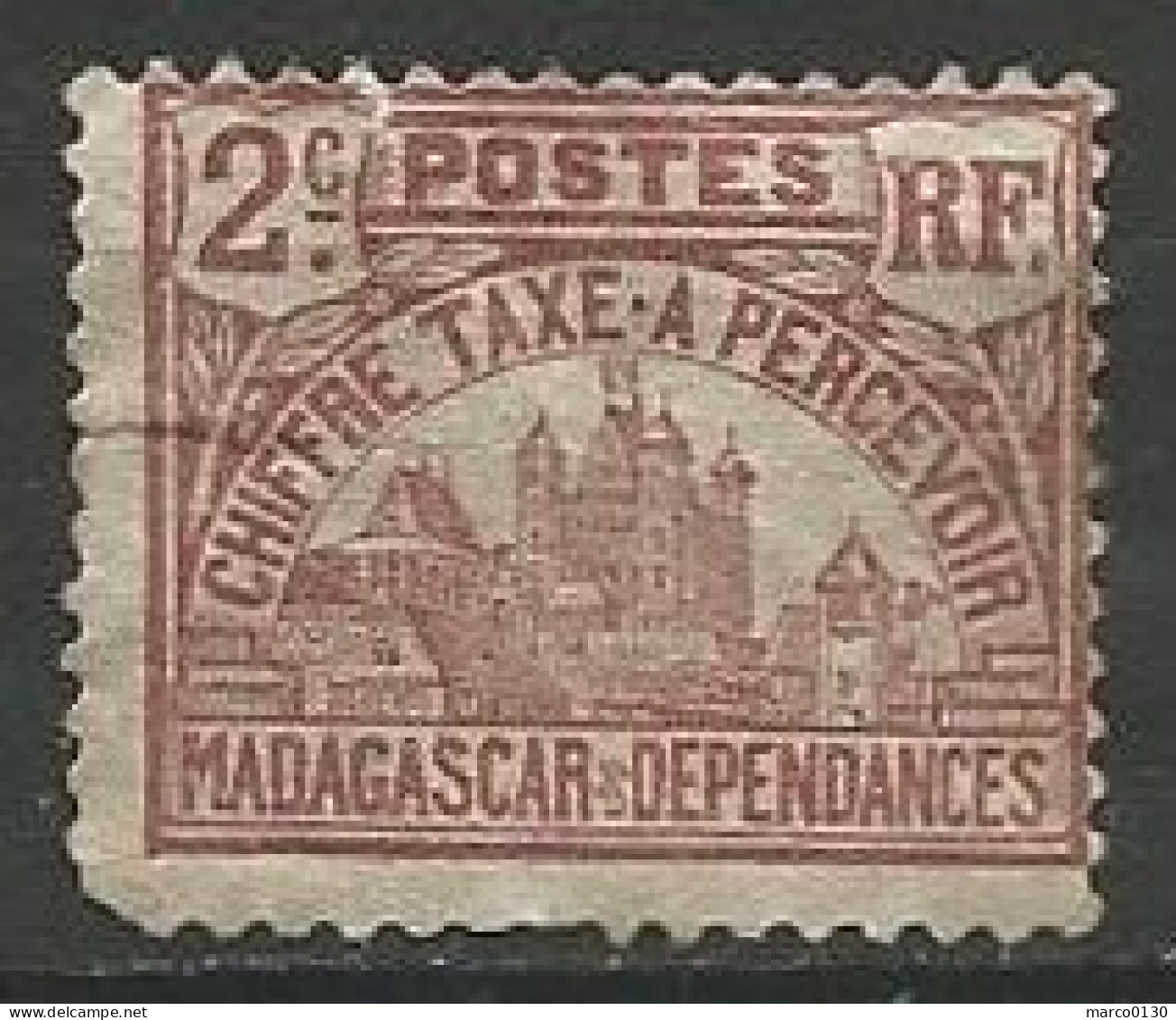 MADAGASCAR / TAXE N° 8 OBLITERE - Timbres-taxe