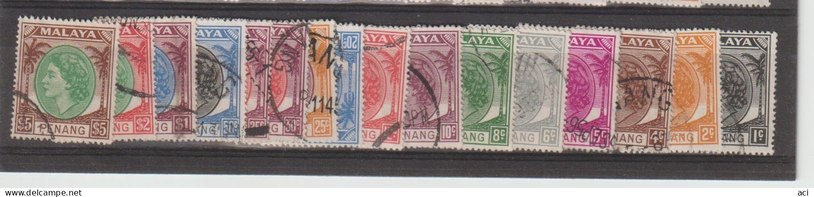 Malaya Penang 1953 Queen Elizabeth,used - Penang