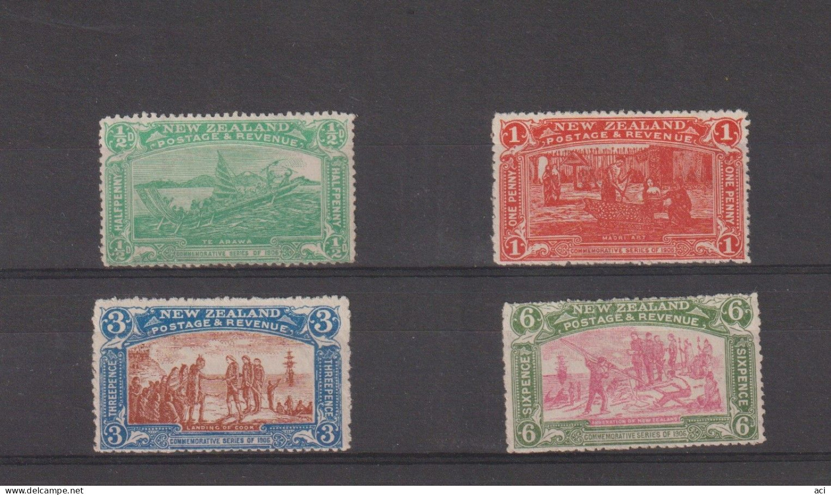 New Zealand 121-4  1906  Christchurch Exhibition ,mint ,Euro 250,00 - Nuevos