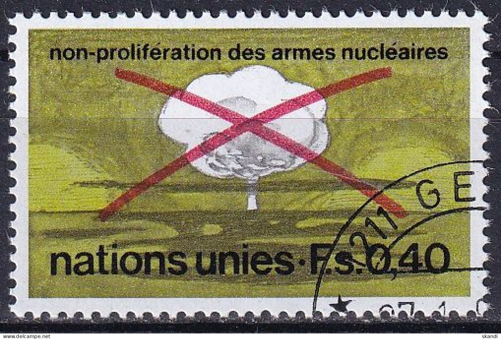 UNO GENF 1972 Mi-Nr. 23 O Used - Aus Abo - Oblitérés