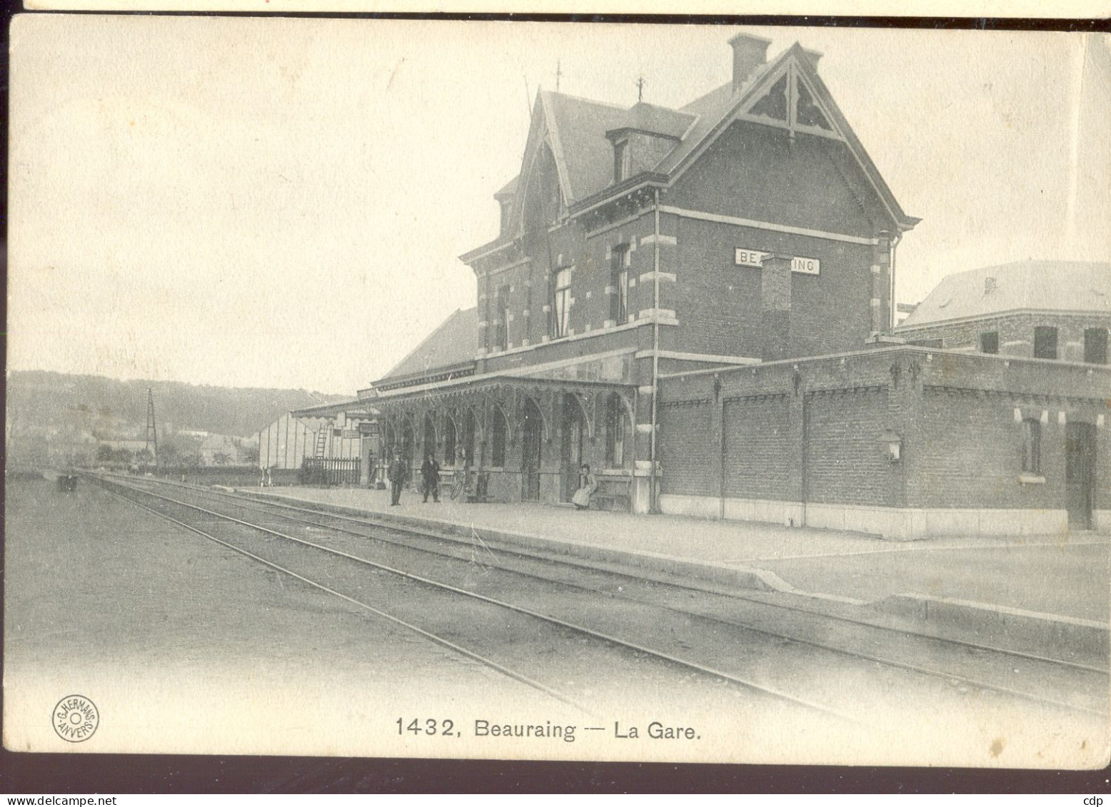 Cpa Beauraing  Gare  1919 - Beauraing