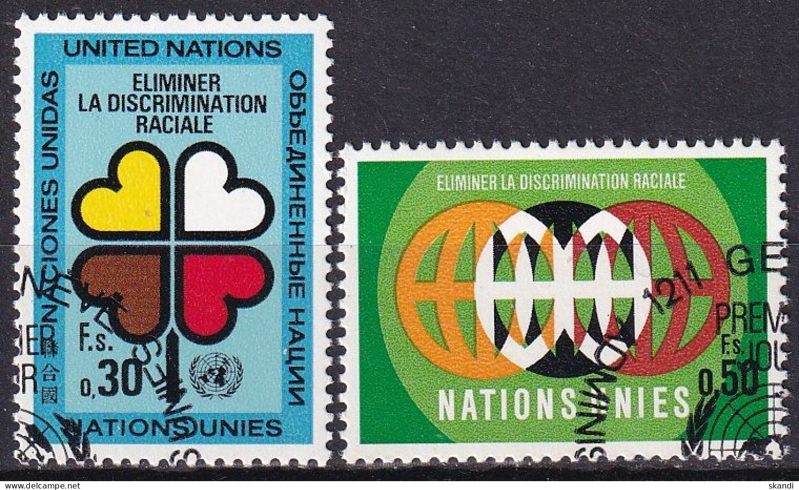 UNO GENF 1971 Mi-Nr. 19/20 O Used - Aus Abo - Used Stamps