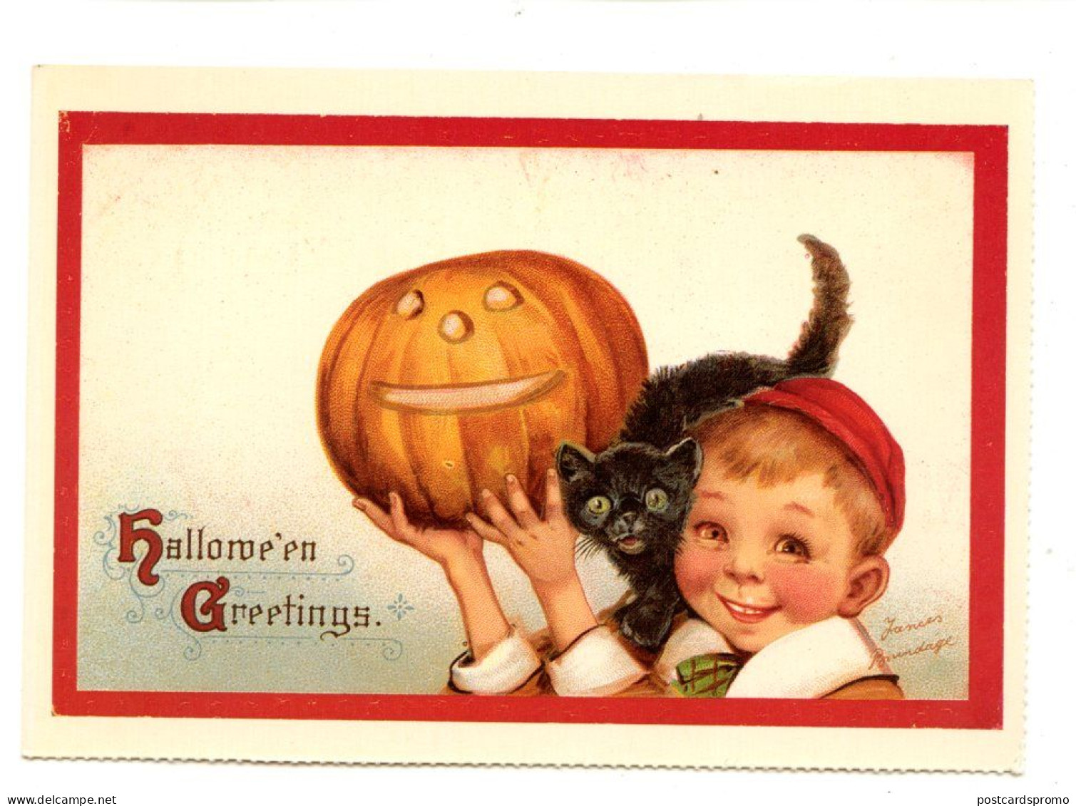 C P M - HALLOWEEN - See Description On Back Side  (2 Scans ) - Halloween