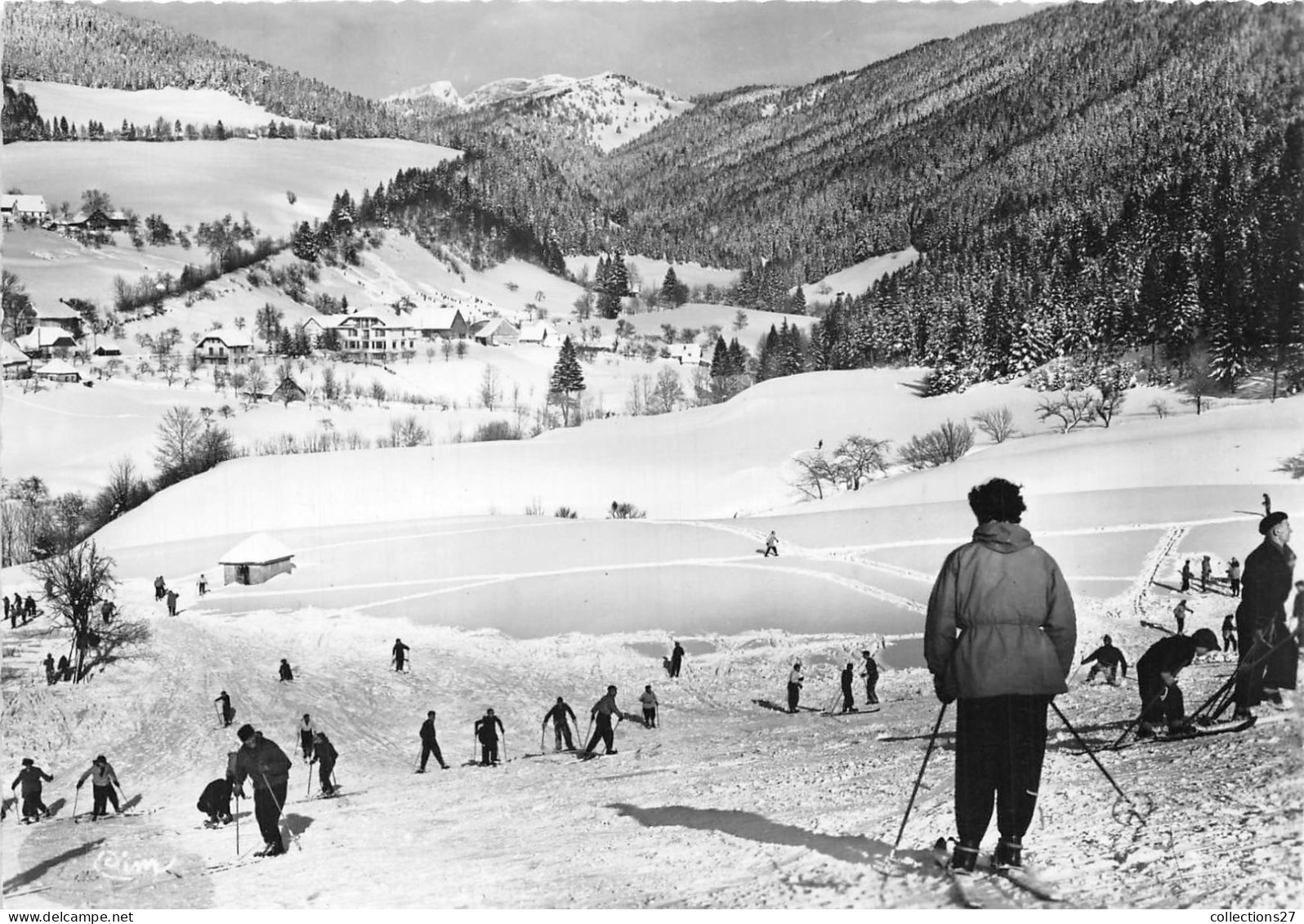 38-LE-SAPPEY- SOUS LA NEIGE AU FOND LE PIC DE L'EMEINDRAS ET LA DENT DE CROLLES - Other & Unclassified