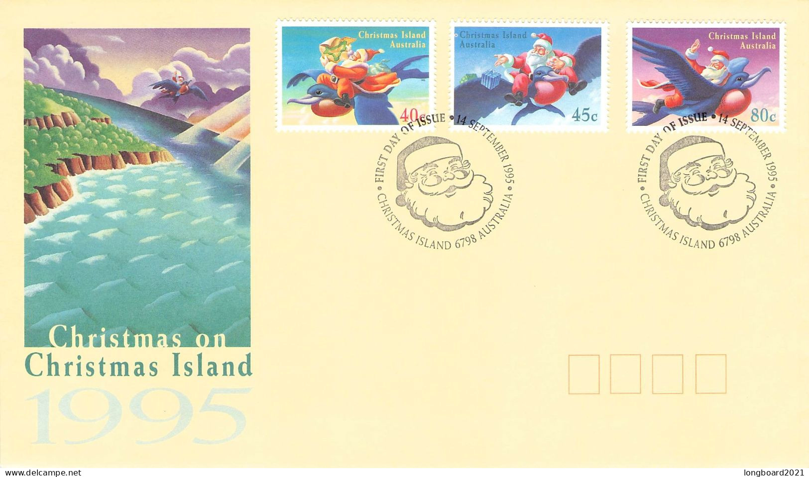 CHRISTMAS ISLANDS - FDC 1995 CHRISTMAS  / *177 - Christmaseiland