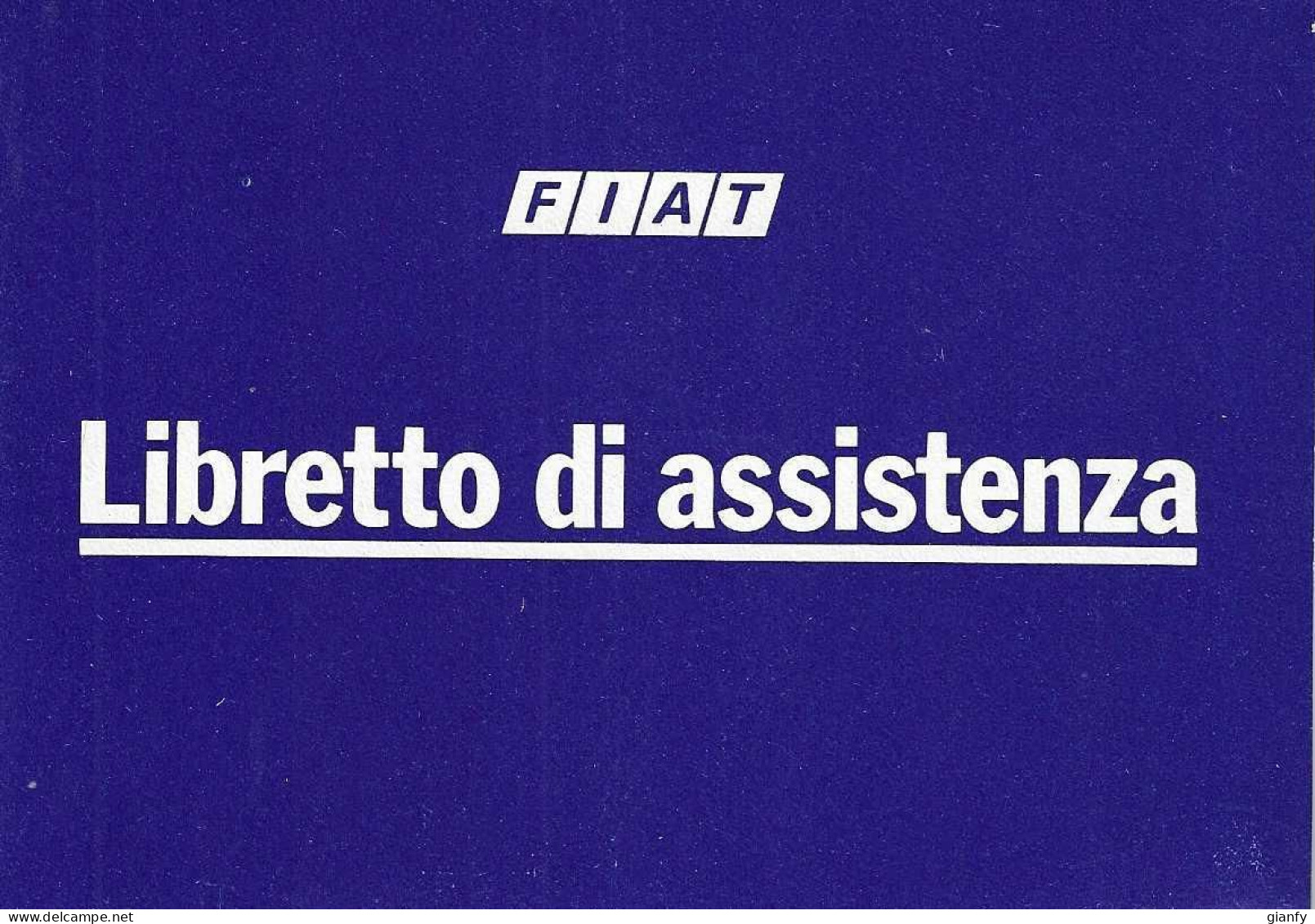 FIAT LIBRETTO ASSISTENZA 1976 NON COMPILATO E PERFETTO - Voitures