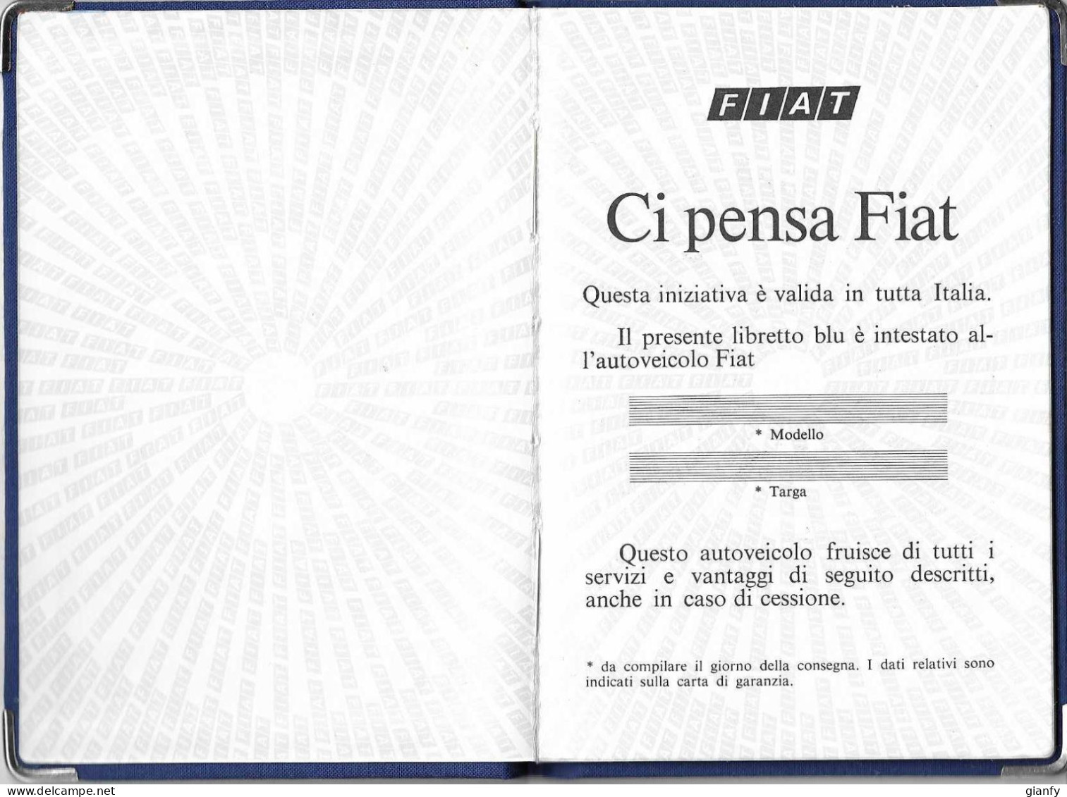 CI PENSA FIAT 1976 NON COMPILATO E PERFETTO - Voitures