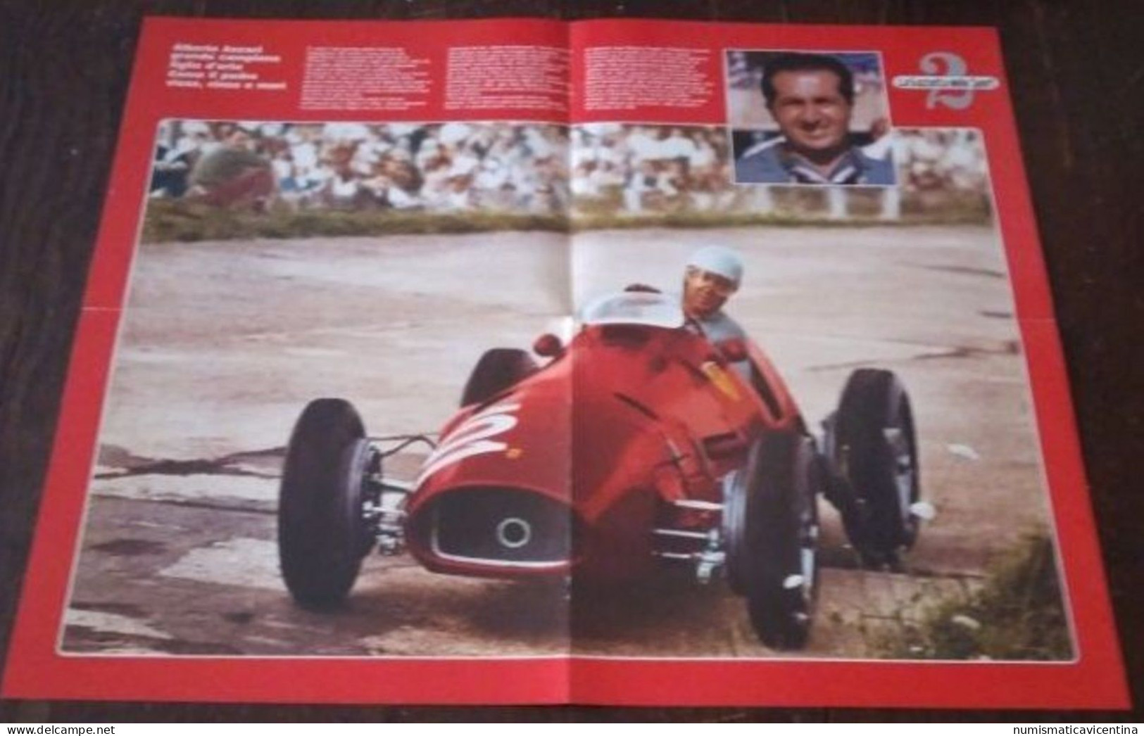 FERRARI Formula 1 Manifesto Alberto Ascari + Libretto 1988 Inserto Gazzetta Dello Sport Auto Cars Racing F1 Vol.2 - Automobile - F1