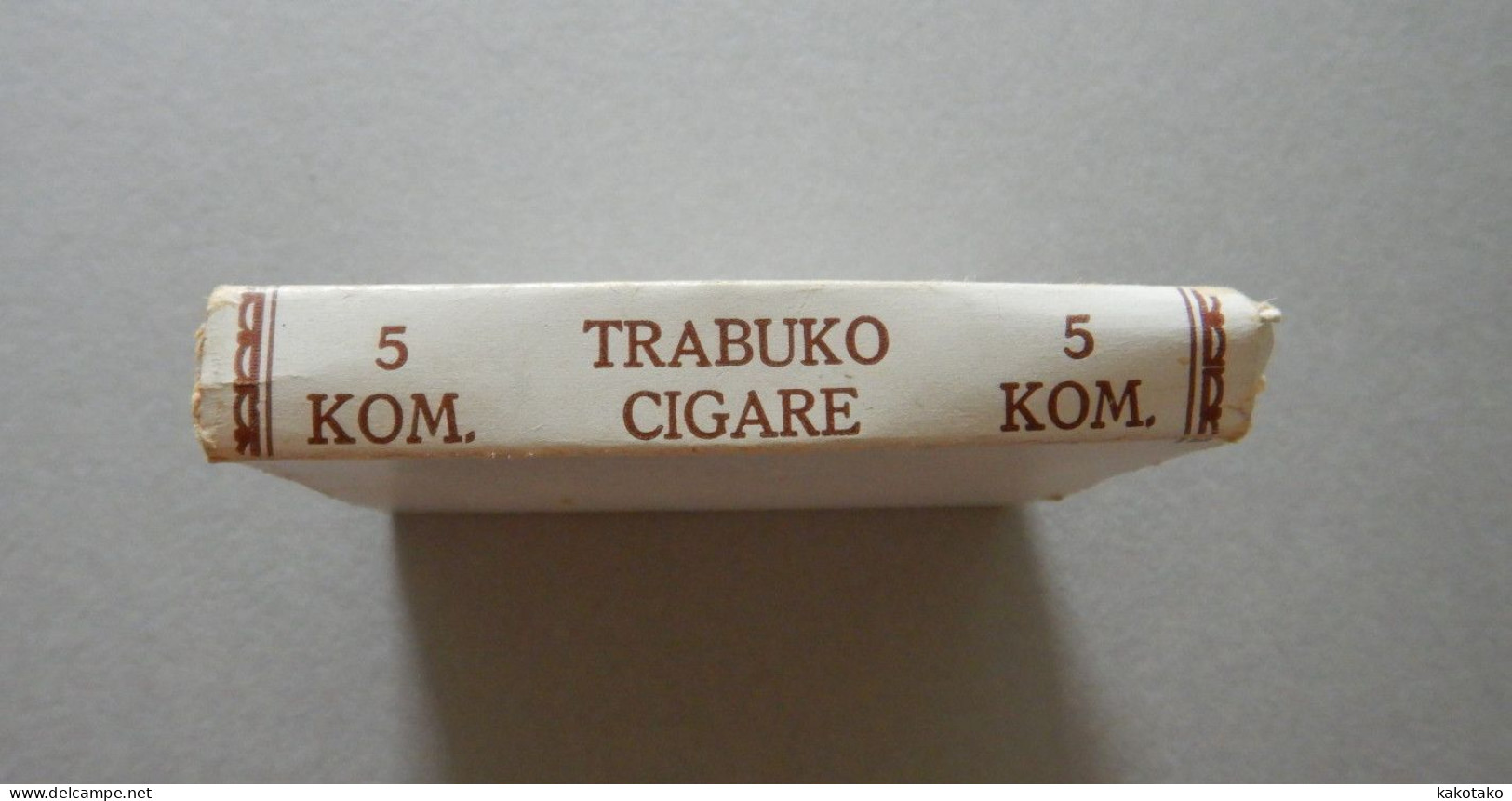 NDH - WW2 - CROATIA - TRABUKO CIGAR CASE - Empty Box  RARE ! Cigarette - Empty Tobacco Boxes