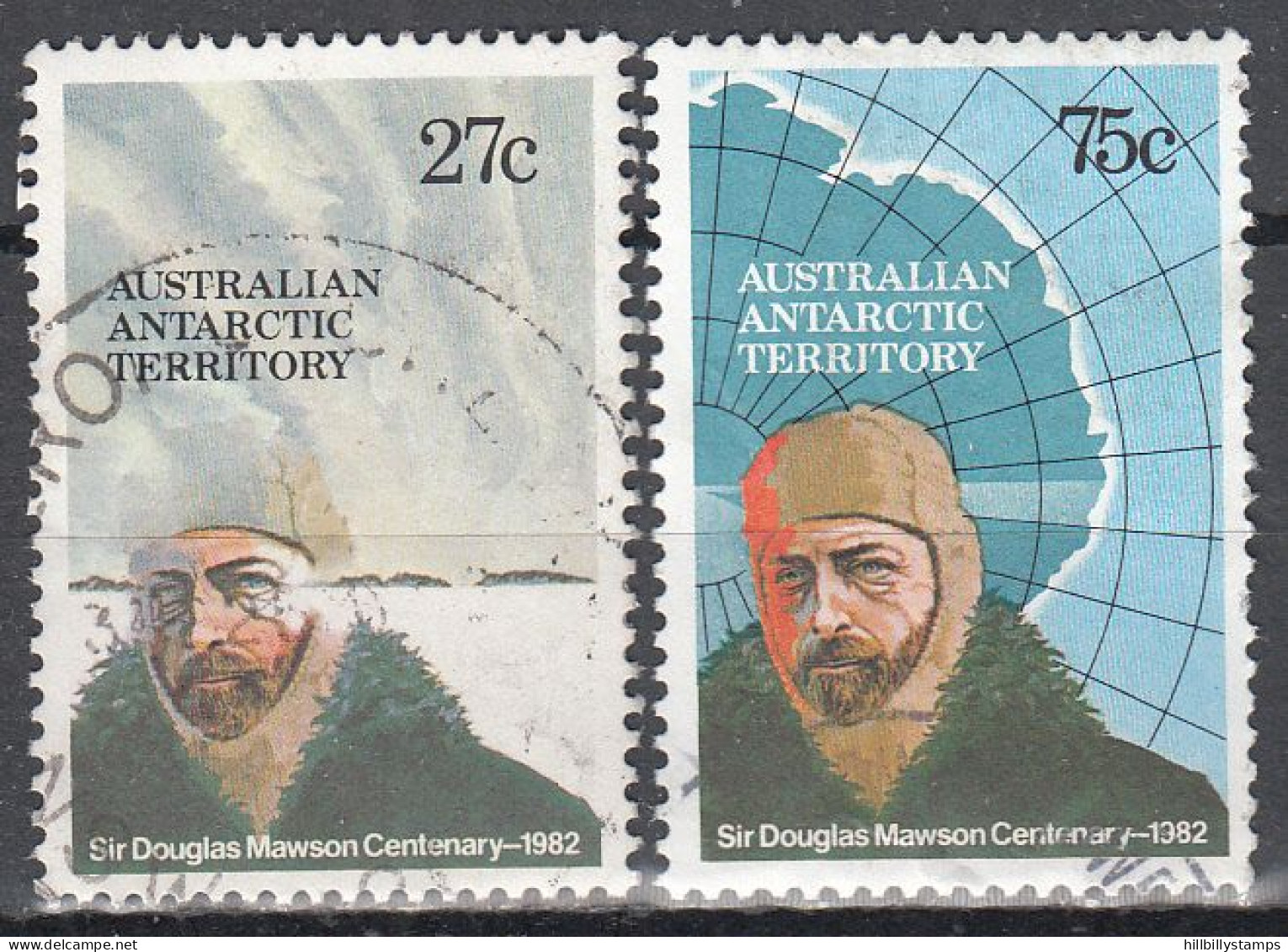 AUSTRALIAN ANTARTIC TERRITORY   SCOTT NO L53-54  USED   YEAR  1982 - Oblitérés