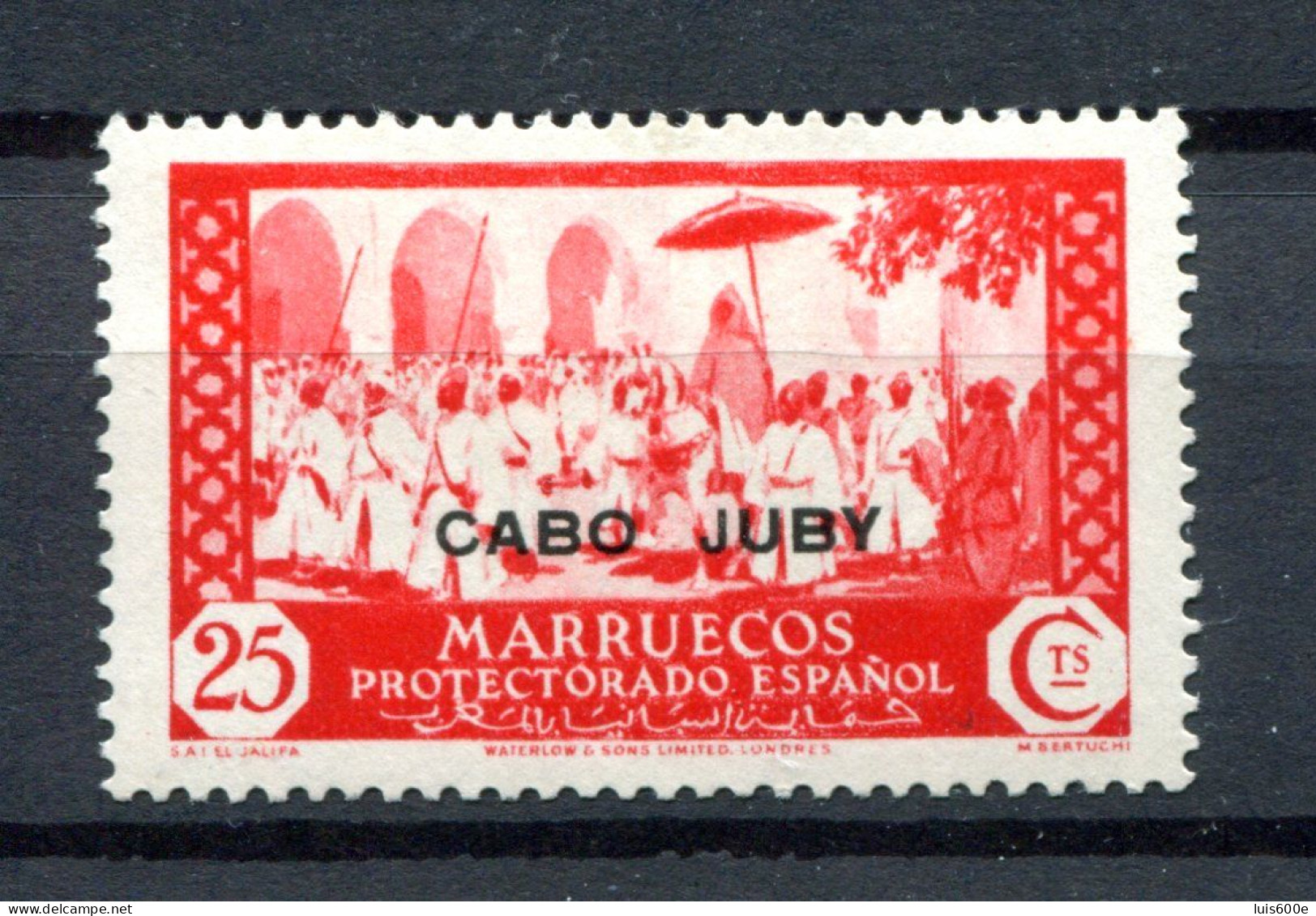 1935/36.CABO JUBY.EDIFIL 73*.NUEVO CON FIJASELLOS(MH).CATALOGO 115€ - Cabo Juby