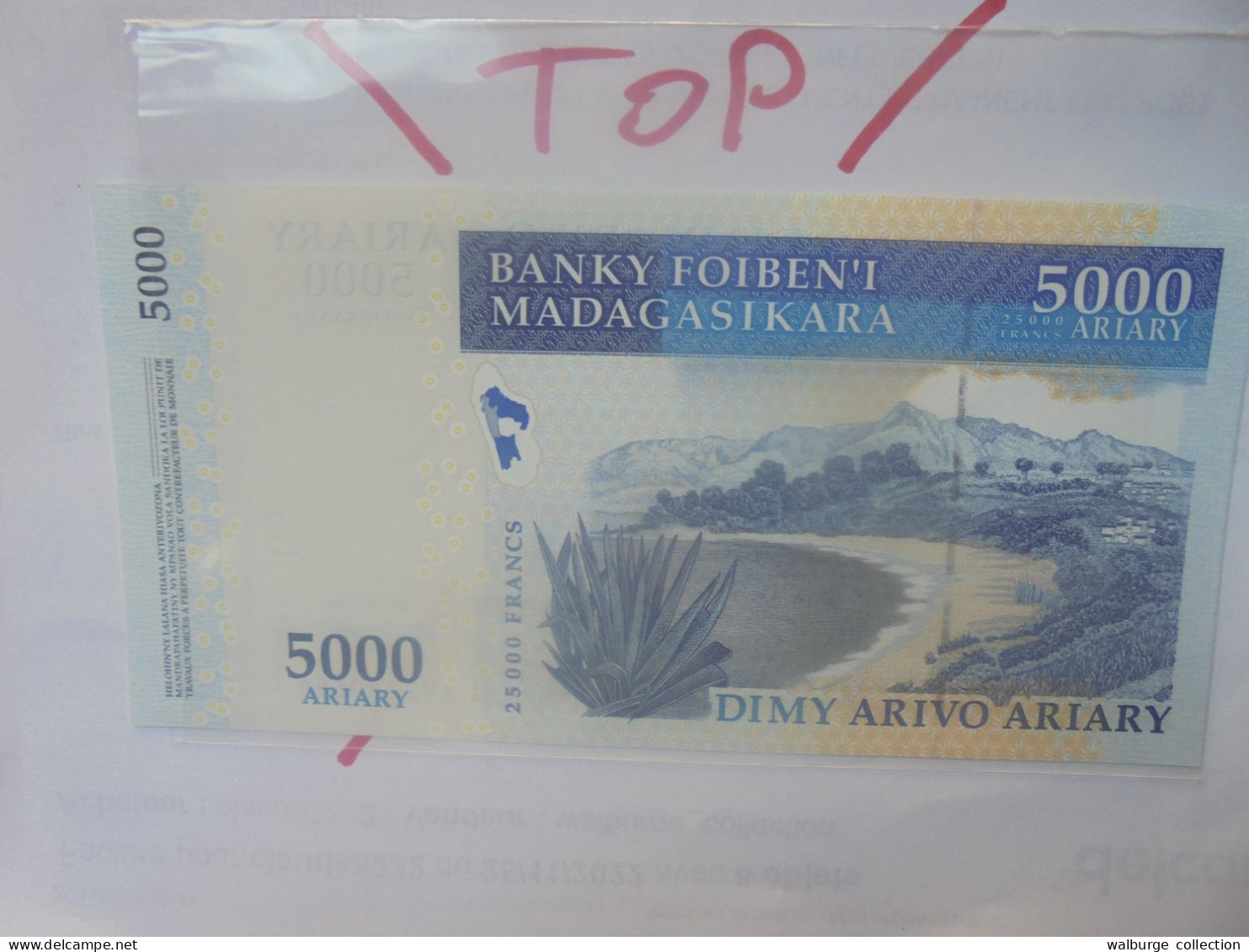 MADAGASCAR 5000 ARIARY/25.000 FRANCS ND (2003) Neuf (B.29) - Madagascar