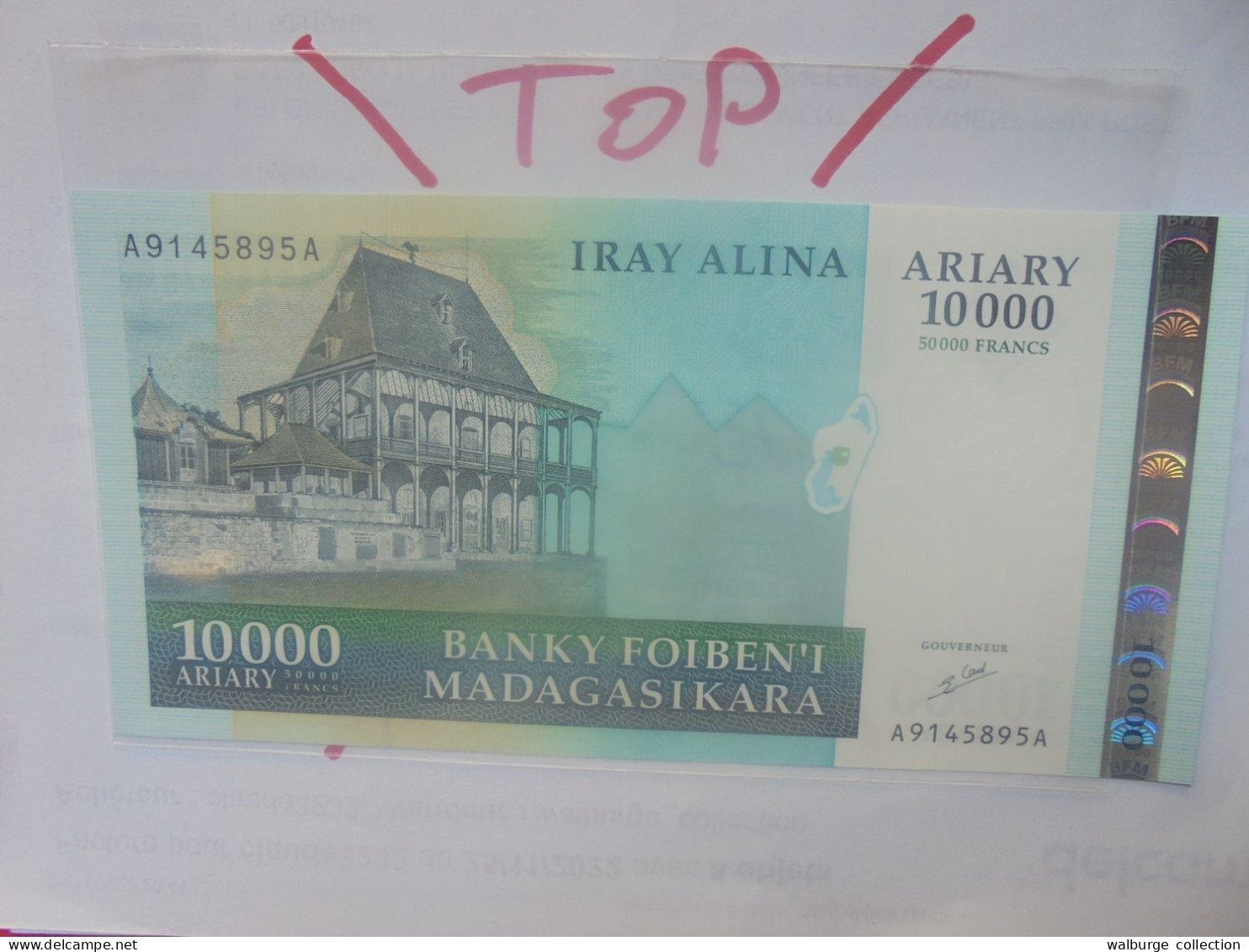 MADAGASCAR 10.000 ARIARY/50.000 FRANCS ND (2003) Neuf (B.29) - Madagascar