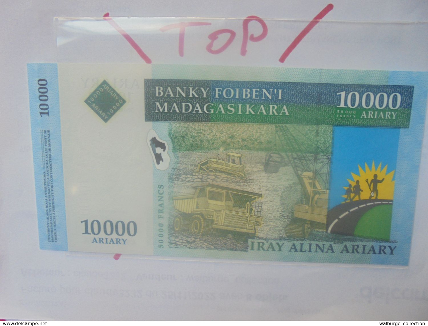 MADAGASCAR 10.000 ARIARY/50.000 FRANCS ND (2003) Neuf (B.29) - Madagascar