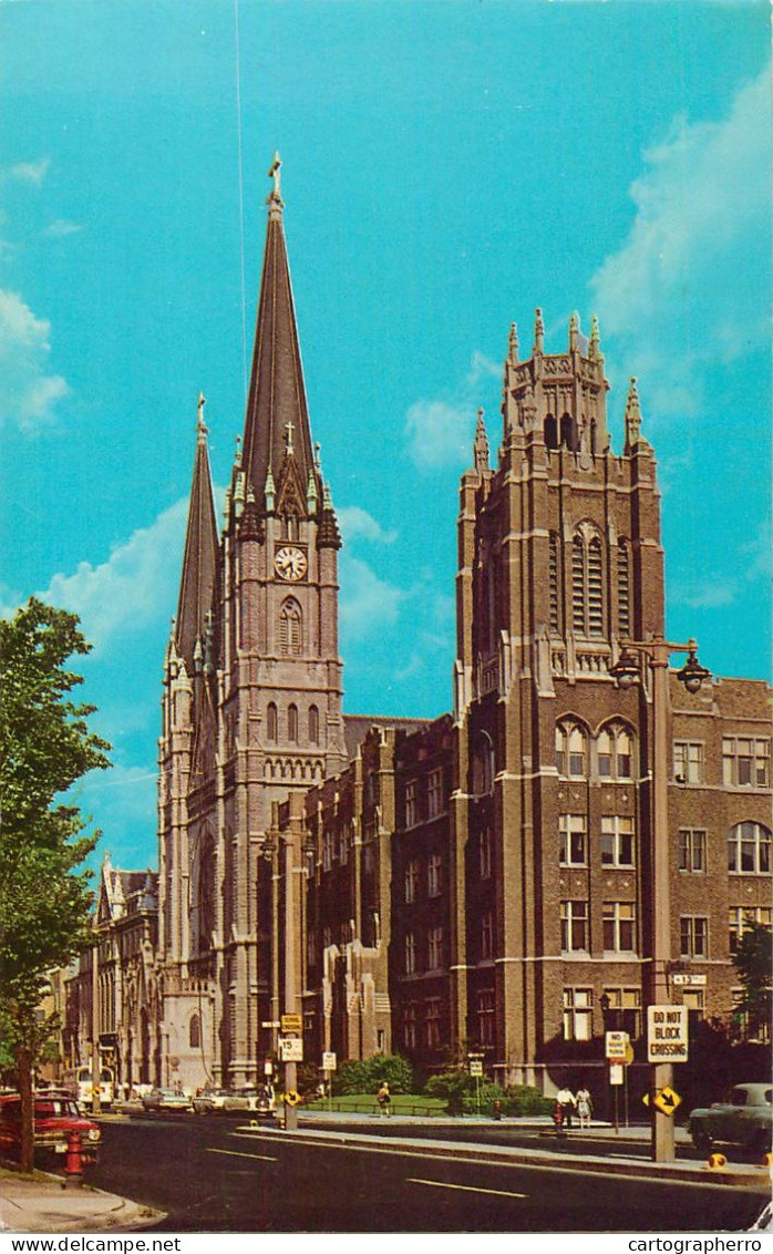 USA Milwaukee WI Wisconsin Ave Science Building Marquette University And Gesu Church - Milwaukee