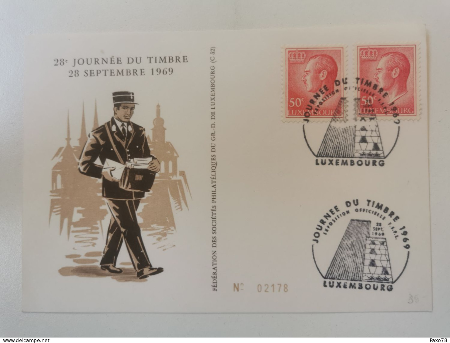 Journée Du Timbre 1969 - Commemoration Cards