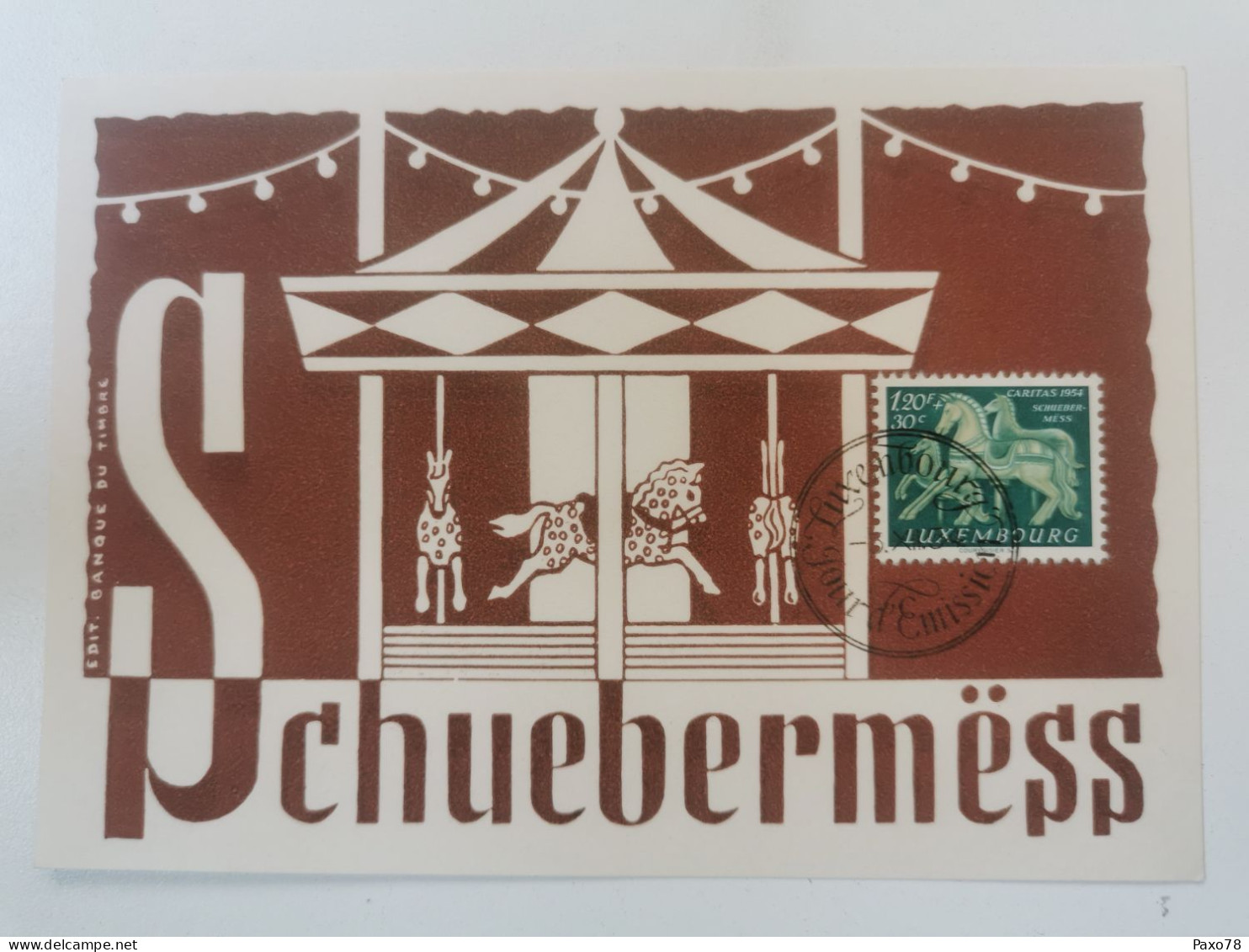 Schubermess, Caritas 1954 - Cartes Commémoratives