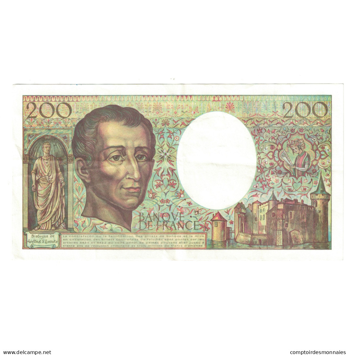 France, 200 Francs, Montesquieu, 1994, C.166176564, TTB, Fayette:70/2.01 - 200 F 1981-1994 ''Montesquieu''