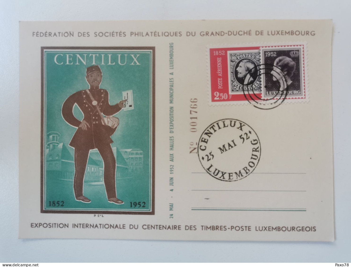 Centilux 1955 - Tarjetas Conmemorativas
