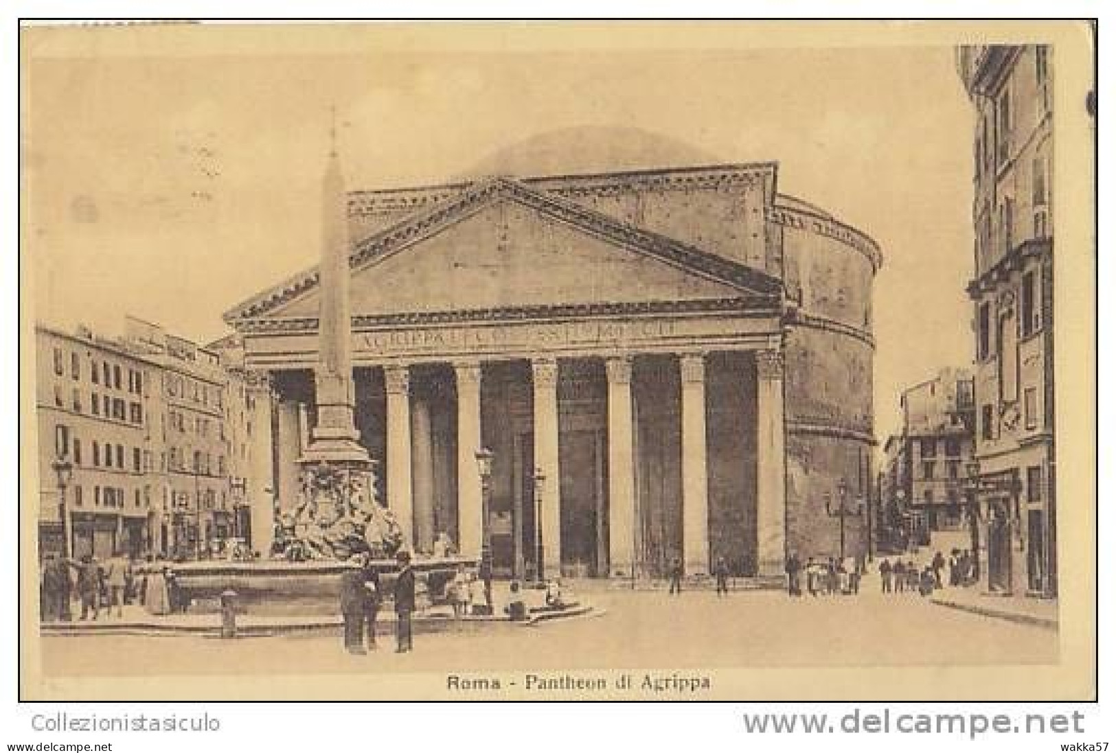 D807- Roma - F.p. Viaggiata 1913 - Panthéon