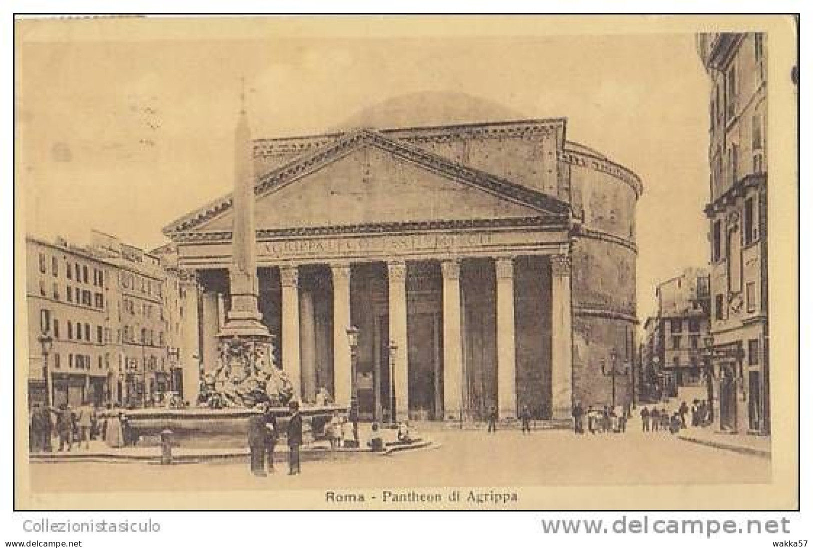 D807- Roma - F.p. Viaggiata 1913 - Pantheon
