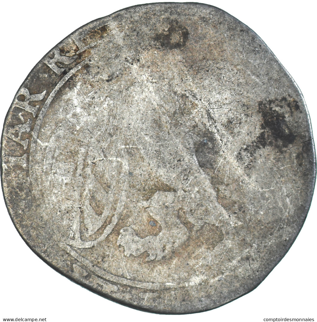 Monnaie, Pays-Bas Espagnols, Philippe IV, Escalin, 1621, B+, Argent - Andere & Zonder Classificatie