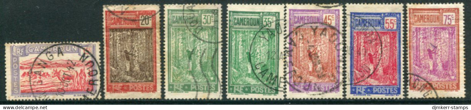 CAMEROUN 1927-38 Definitive 15C. - 75C. Used.  Yv.127, 134-40 - Used Stamps