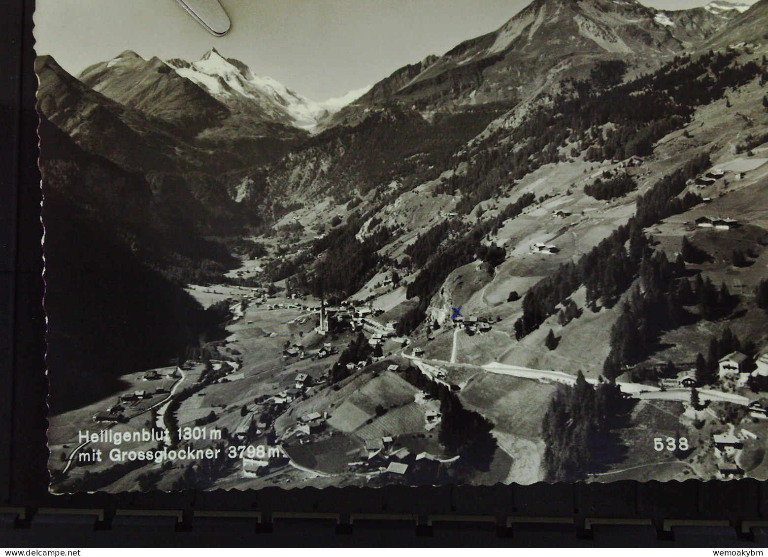 Österreich: AK Von Heiligenblut 1301 M Mit Großglockner 3798 M - Mit Baudenstempel -BM Abgelöst Um 1970  - Heiligenblut