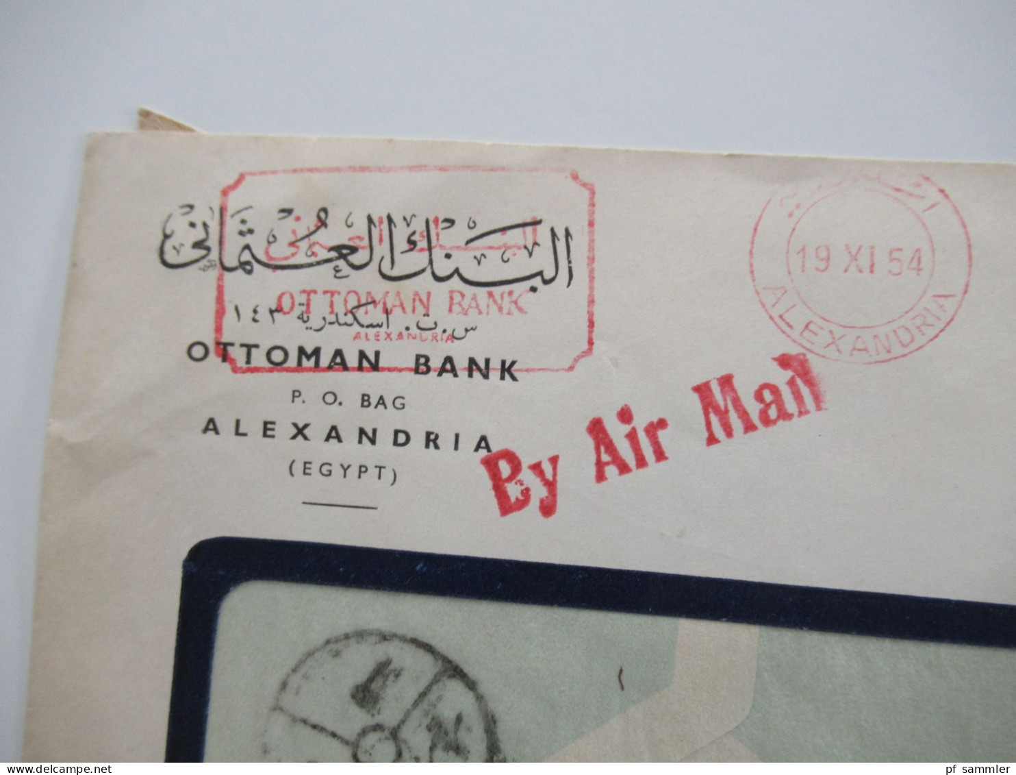 Ägypten 1950er Jahre Belegeposten 41 Belege / teils Einschreiben / Reko / viele Stempel / AFS Freistempel nach Holland